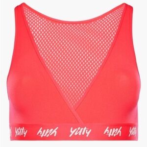 Yitty Cross-Front Bralette in neon pink